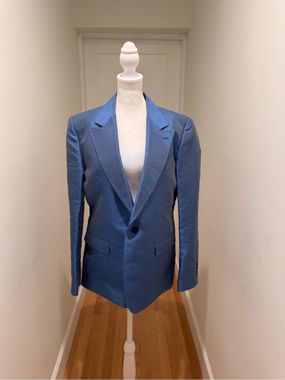 Dolce & Gabbana Light Blue Single-Button Blazer